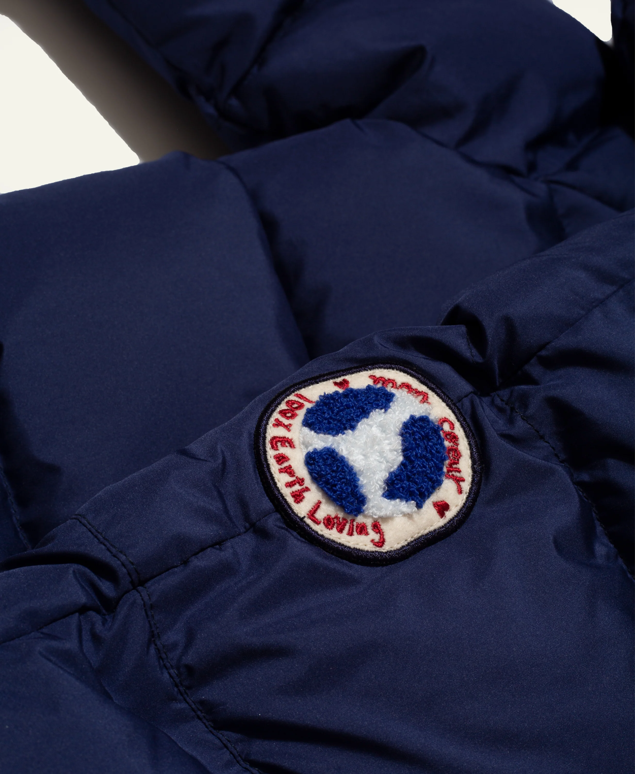 Recycled Nylon Navy MC Baby Puffer - Image 4