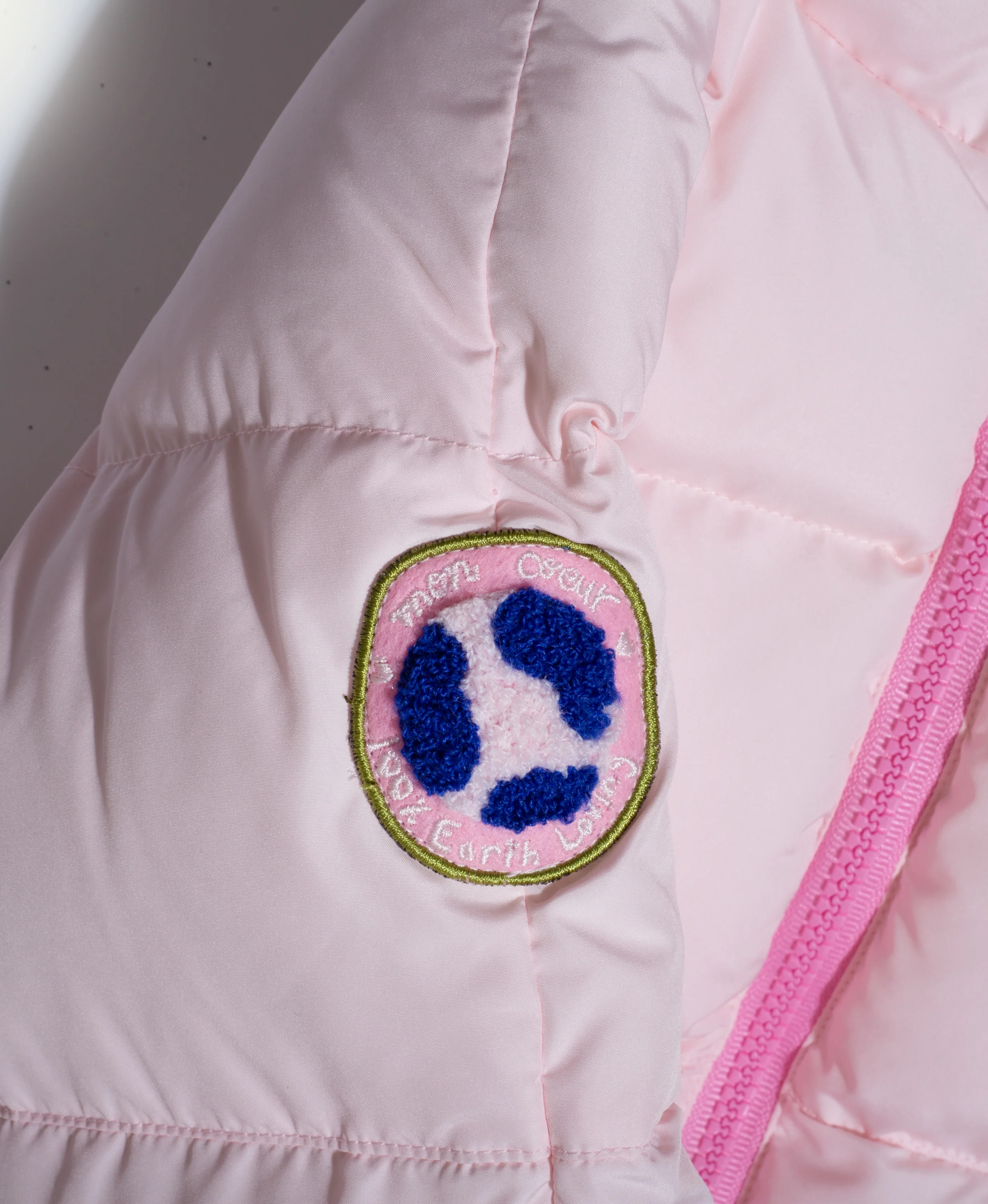 Recycled Nylon Pink MC Baby Puffer - Image 4